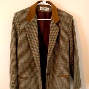 Vintage plaid blazer